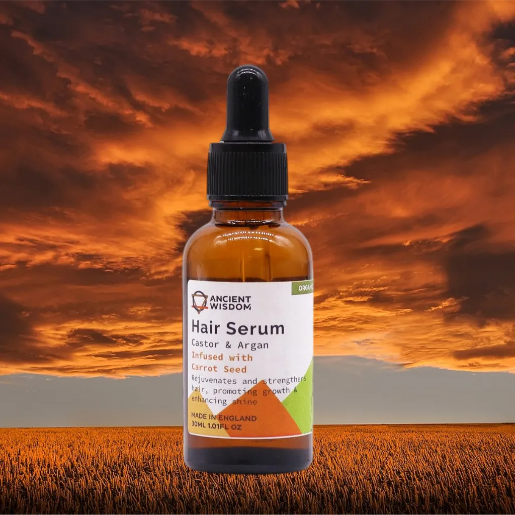 Organic Hair Serums - Vegan-Friendly - Argan Oil & Pure Essential Oils