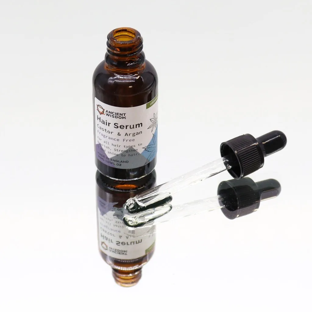 Organic Hair Serums - Vegan-Friendly - Argan Oil & Pure Essential Oils