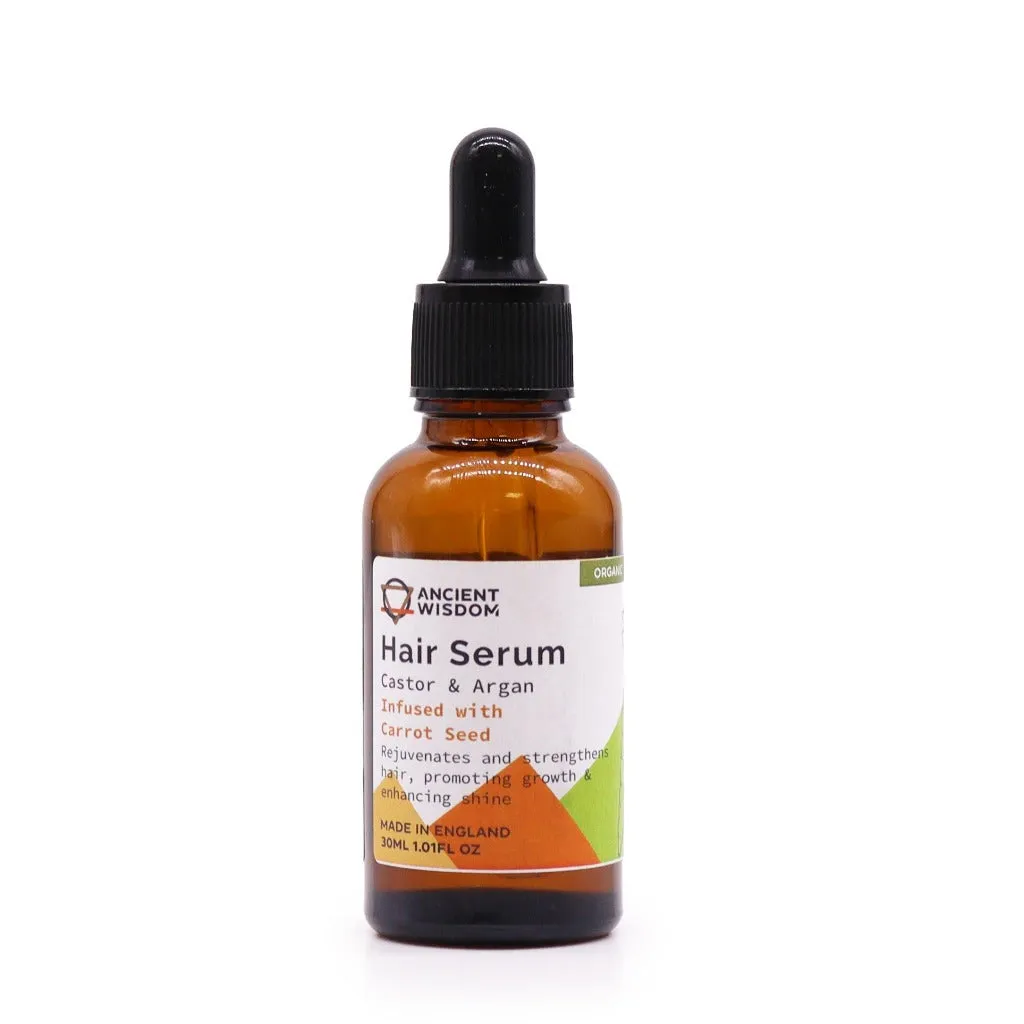 Organic Hair Serums - Vegan-Friendly - Argan Oil & Pure Essential Oils