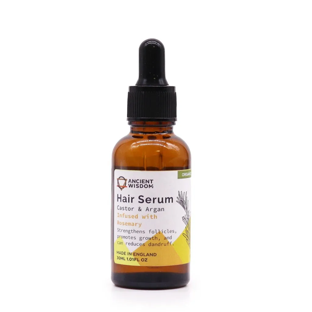 Organic Hair Serums - Vegan-Friendly - Argan Oil & Pure Essential Oils