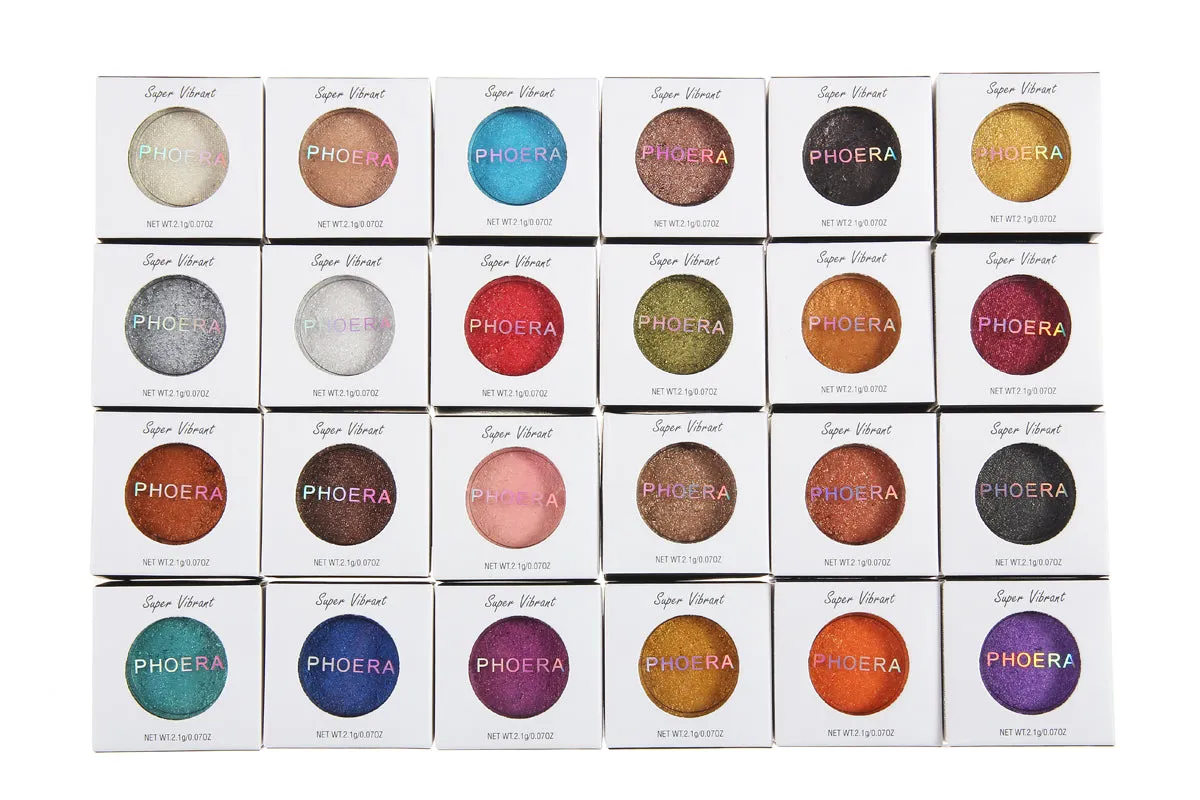 Phoera Shimmer Eyeshadow – Long-Lasting Metallic Formula | Free UK Postage