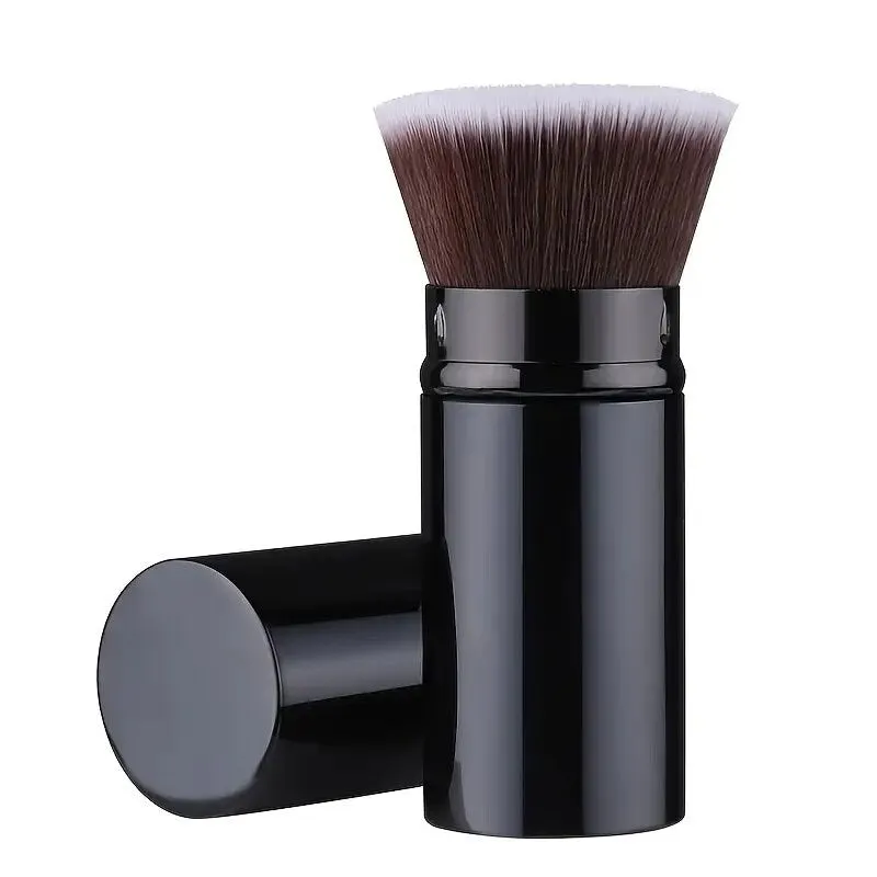 Retractable Kabuki Brush Angled Foundation Makeup Brushes Portable Travel Flat Top Bronzer Blush Brush