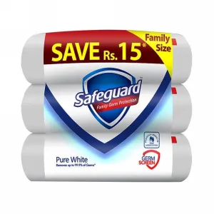 SAFEGUARD PURE WHITE 3 BUNDLE SET 135 GM