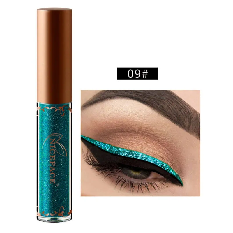 Shimmer Liquid Eyeliner Metallic 12 Colors Glitter Eyeliner Make Up