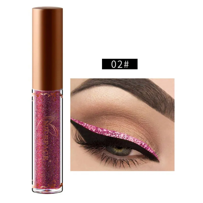 Shimmer Liquid Eyeliner Metallic 12 Colors Glitter Eyeliner Make Up