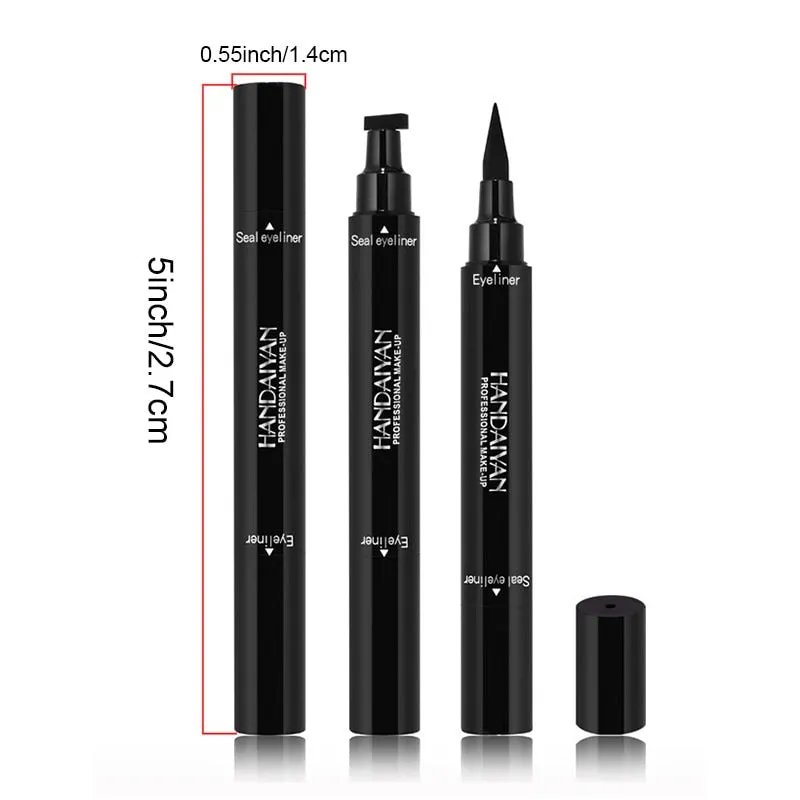 Stamp Eyeliner Pencils Double-end Long Lasting Liquid Waterproof Pencil