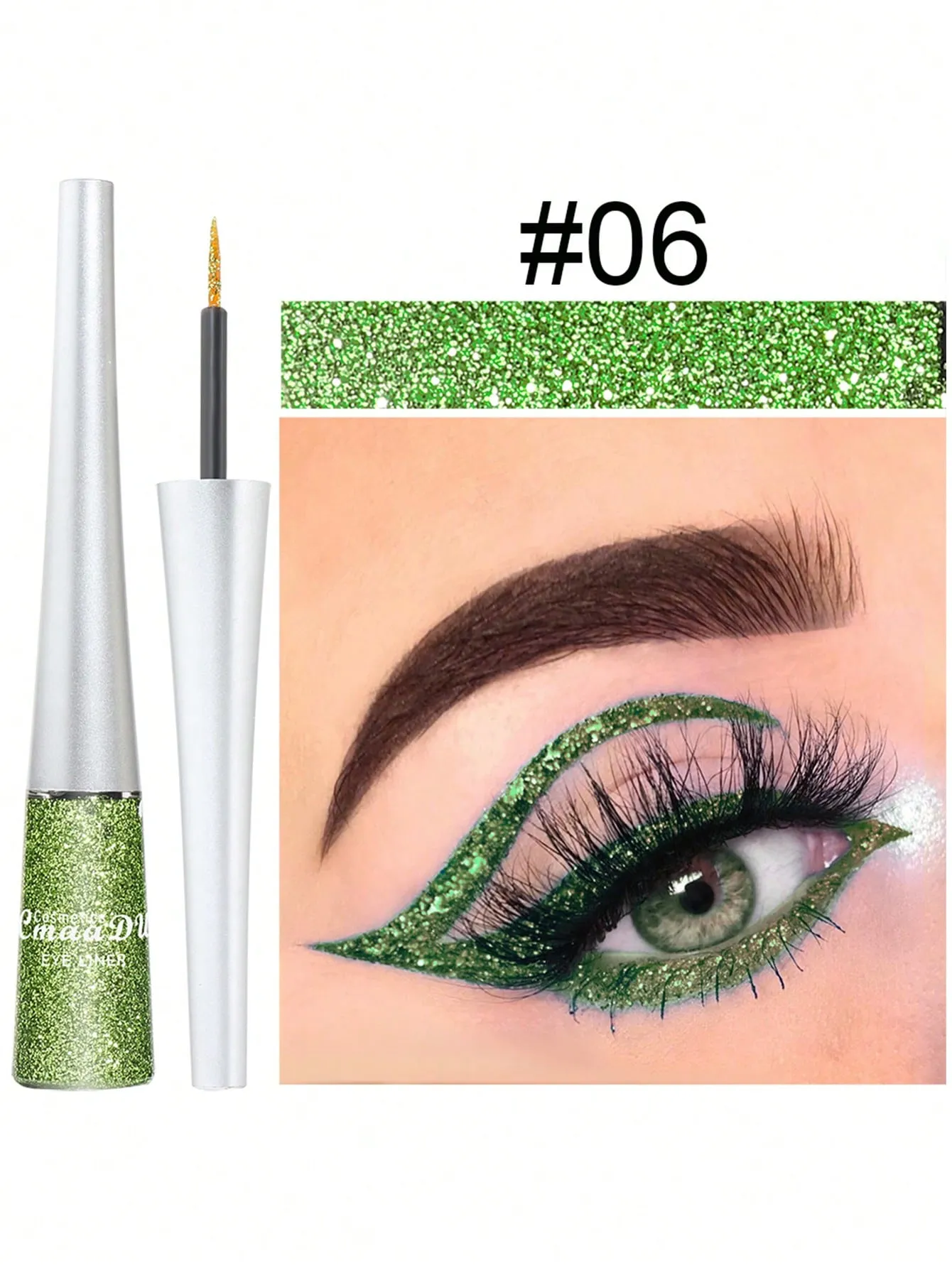 Waterproof Glitter Liquid Eyeliner, Long-lasting Eyeliner Pen, Easy To Color Y2K Eye Shadow