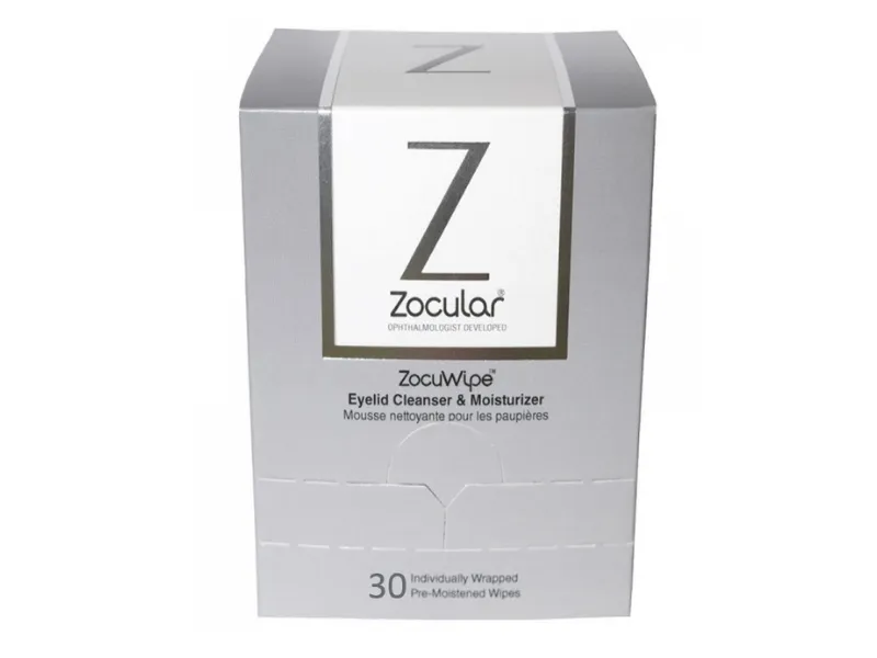 ZocuWipe Eyelid Cleanser & Moisturizer (30 ct)